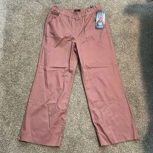 New with tags Sound Style rose colored wide leg pants in size large